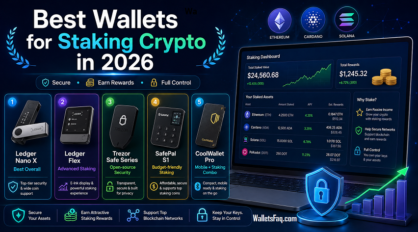 Best wallets for staking crypto in 2026 